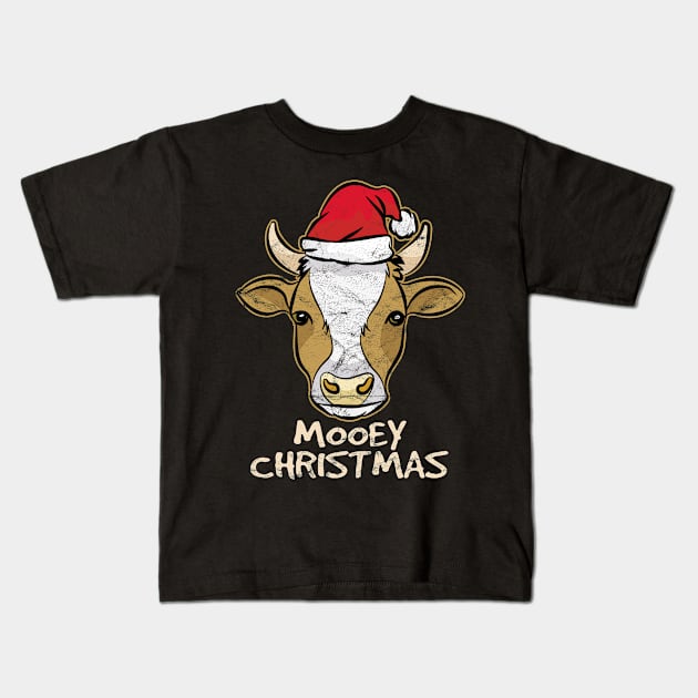 CHRISTMAS - Mooey Christmas Kids T-Shirt by AlphaDistributors